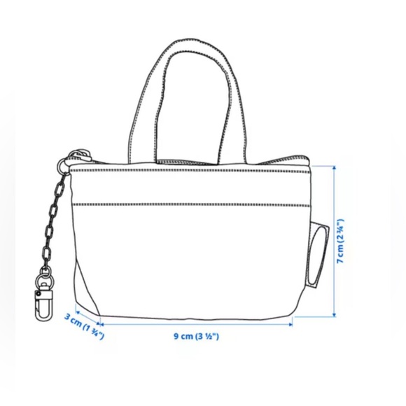 IKEA Mini Keychain/Bag Charm Tote - Picture 4 of 8